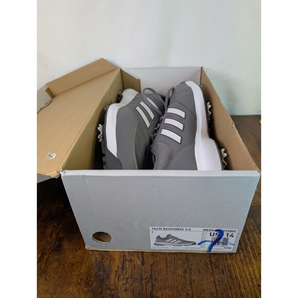Adidas Tech Response 3.0 GV6889 Grey Four White Grey Three Men Golf Shoes sz14 - Picture 15 of 16